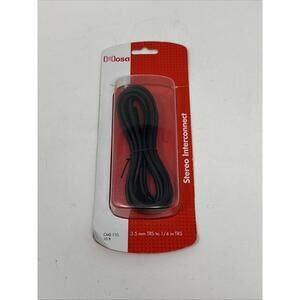 Hosa CMS-110 Stereo Interconnect 3.5 mm (1/8") TRS to 1/4" TRS 10 FT